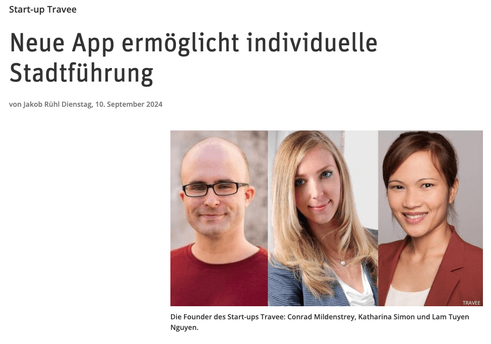 Travee im Rampenlicht: Unsere App in der fvw!